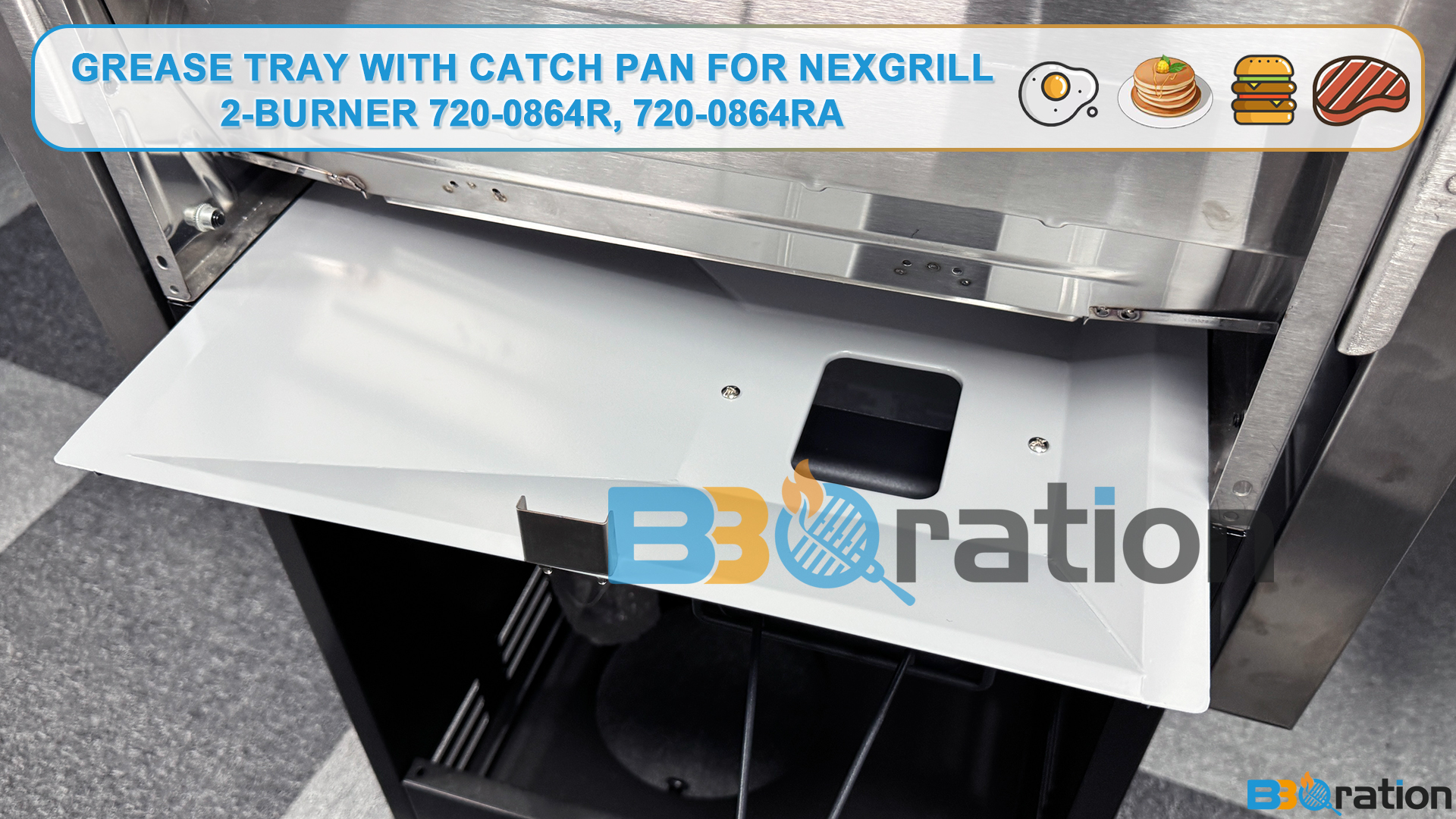 Amazon.com : BBQration Grease Tray with Catch Pan for Nexgrill 2